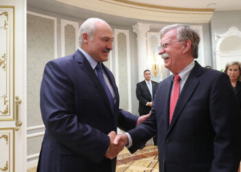 Александр Лукашенко и Джон Болтон. Фото: president.gov.by