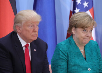 Дональд Трамп и Ангела Меркель. Фото: DPA