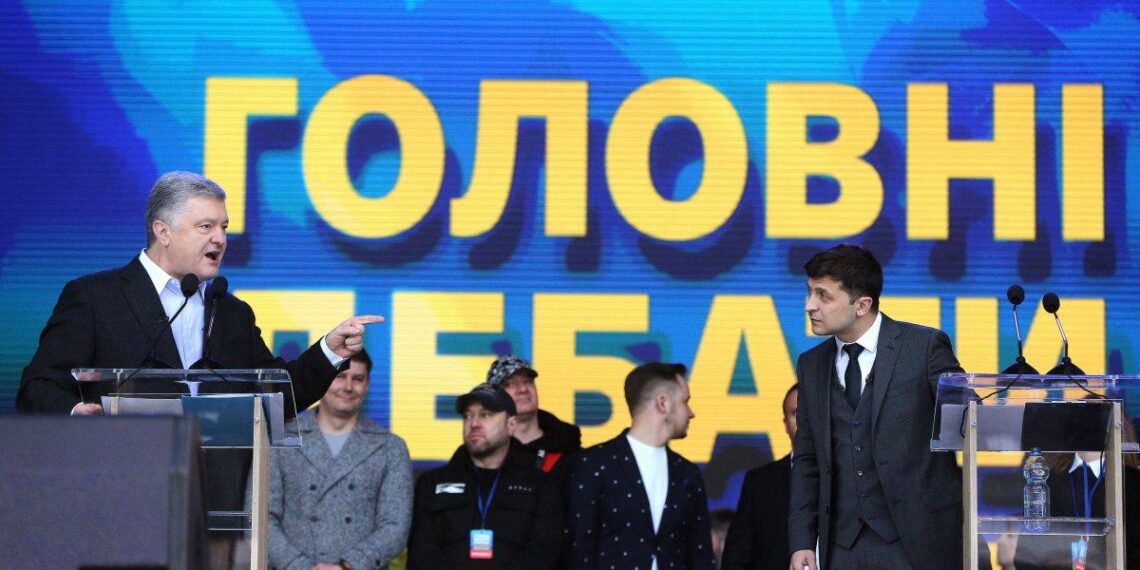 Петр Порошенко и Владимир Зеленский. Фото: Униан