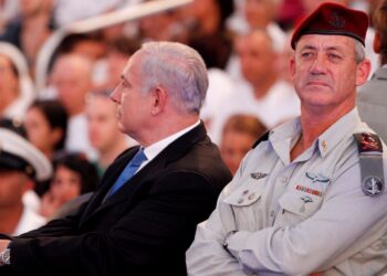 Биньямин Нетаньяху и Бени Ганц. Фото: haaretz.com