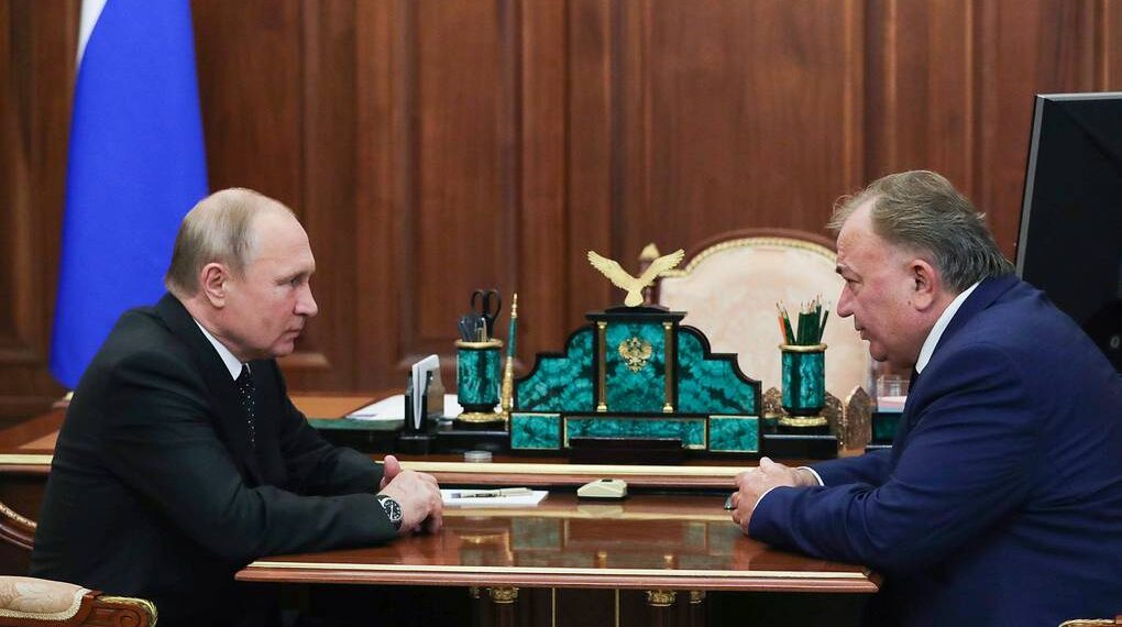 Встреча Владимира Путина с Махмудом-Али Калиматовым. Фото: Пресс-служба Кремля