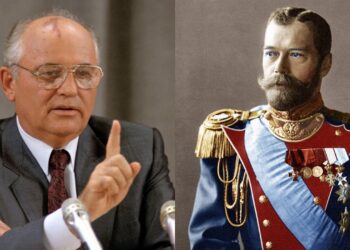 Михаил Горбачев и Николай II