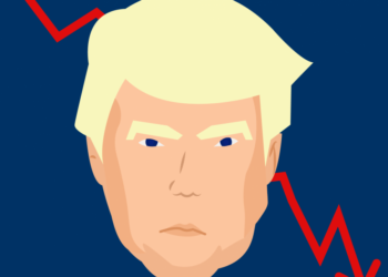 Падение трампономики. Фото: dailyillini.com