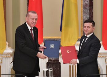 Реджеп Эрдоган и Владимир Зеленский. Киев, 3 февраля 2020 года