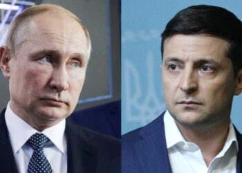 Владимир Путин и Владимир Зеленский. Коллаж: ВВС