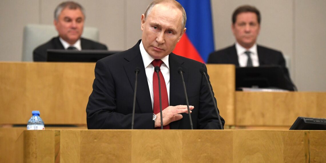 Владимир Путин в Госдуме. Фото: ТАСС