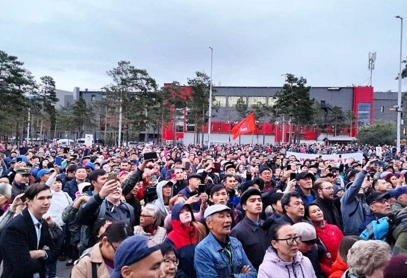 Акция протеста в Улан-Удэ. Фото: ВКонтакте