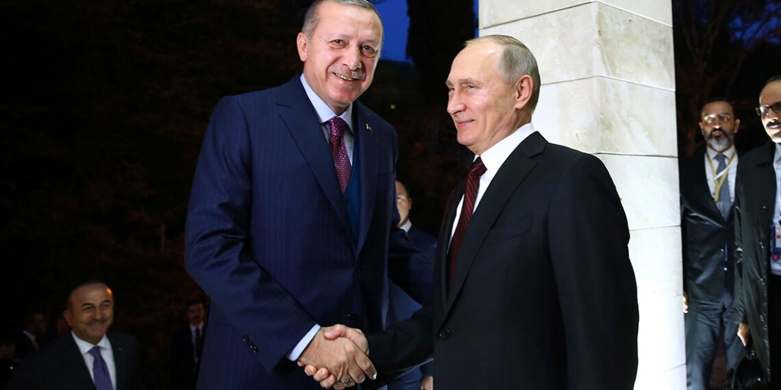 Реджеп Тайип Эрдоган и Владимир Путин. Фото: Kayhan Ozer/AP