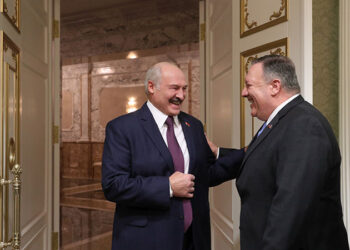 Александр Лукашенко и Майк Помпео. Фото: president.gov.by