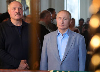 Александр Лукашенко и Владимир Путин. Фото: Газета.ру