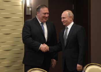 Майк Помпео и Владимир Путин. Фото: Пресс-служба Кремля