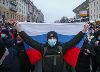 Акция протеста в Москве. Фото: themoscowtimes.com