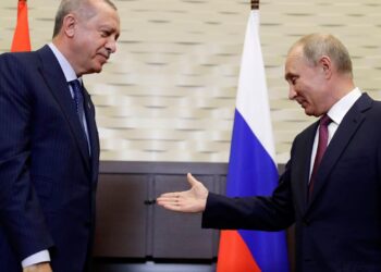 Реджеп Тайип Эрдоган и Владимир Путин. Фото: ТАСС