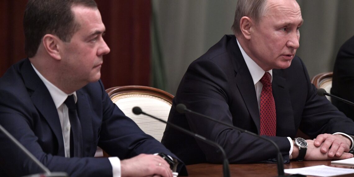 Дмитрий Медведев и Владимир Путин. Фото: Пресс-служба Кремля
