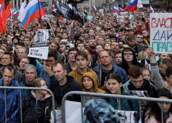 Акции протеста в Москве. Фото: Новая газета