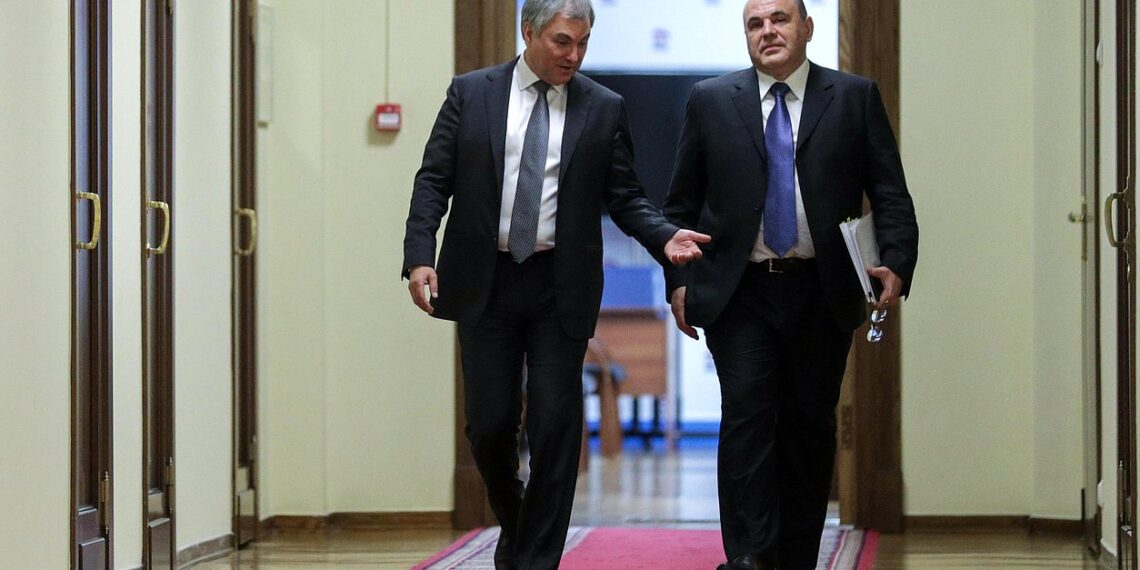 Вячеслав Володин и Михаил Мишустин. Фото: duma.gov.ru