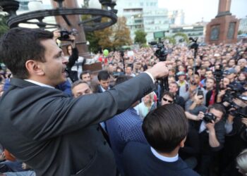 Митинг на Трубной площади. Илья Яшин. Фото: Facebook