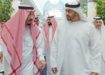 Фото: Салман бин Абдель Азиз аль-Сауд и Мухаммед бен Заид аль-Нахайян. Фото: trtworld.com