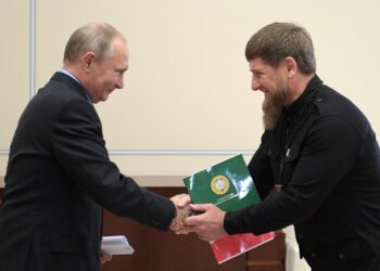 Владимир Путин и Рамзан Кадыров. Фото: Алексей Дружинин/ТАСС