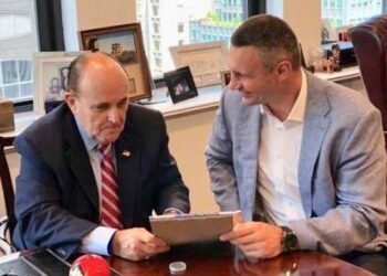 Рудольф Джулиани и Виталий Кличко. Фото: Украинская правда