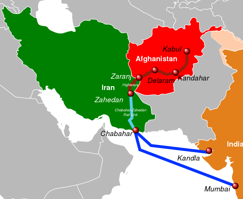 Транспортный коридор Индия - Иран - Афганистан. Фото: thegeopolitics.com