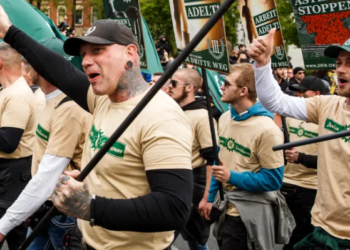 Сторонники ультраправого движения «Третий путь». Фото: cbc.ca