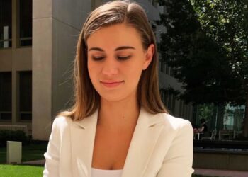 Бриттани Хиггинс работала в предвыборной кампании Либеральной партии в 2019 году. Фото: аbc.net.au