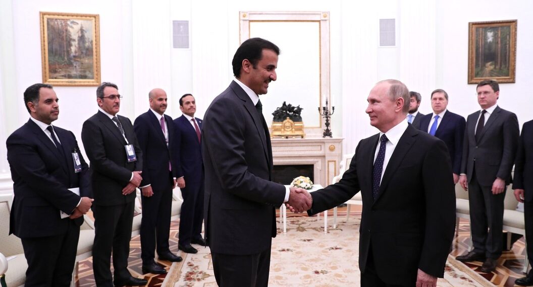 Владимир Путин и Тамим аль-Тани. Фото: globallookpress.com