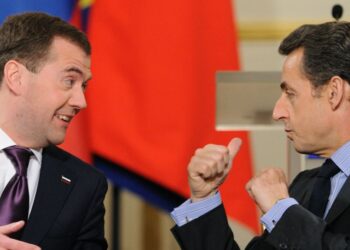 Дмитрий Медведев и Николя Саркози