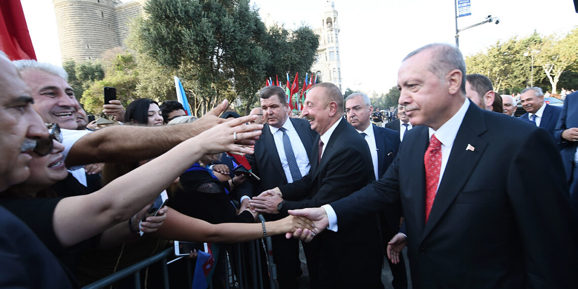 Реджеп Эрдоган и Ильхам Алиев. Фото: Пресс-служба президента Азербайджана