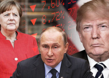 Ангела Меркель, Владимир Путин и Дональд Трамп