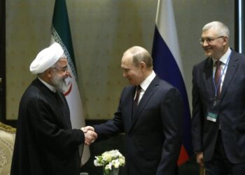 Владимир Путин и Хасан Рухани. Фото: tasnimnews.com