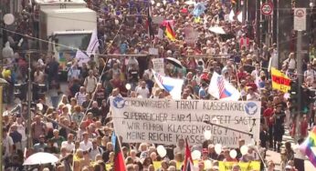 Полиция жестко подавила мирные акции протеста в Берлине