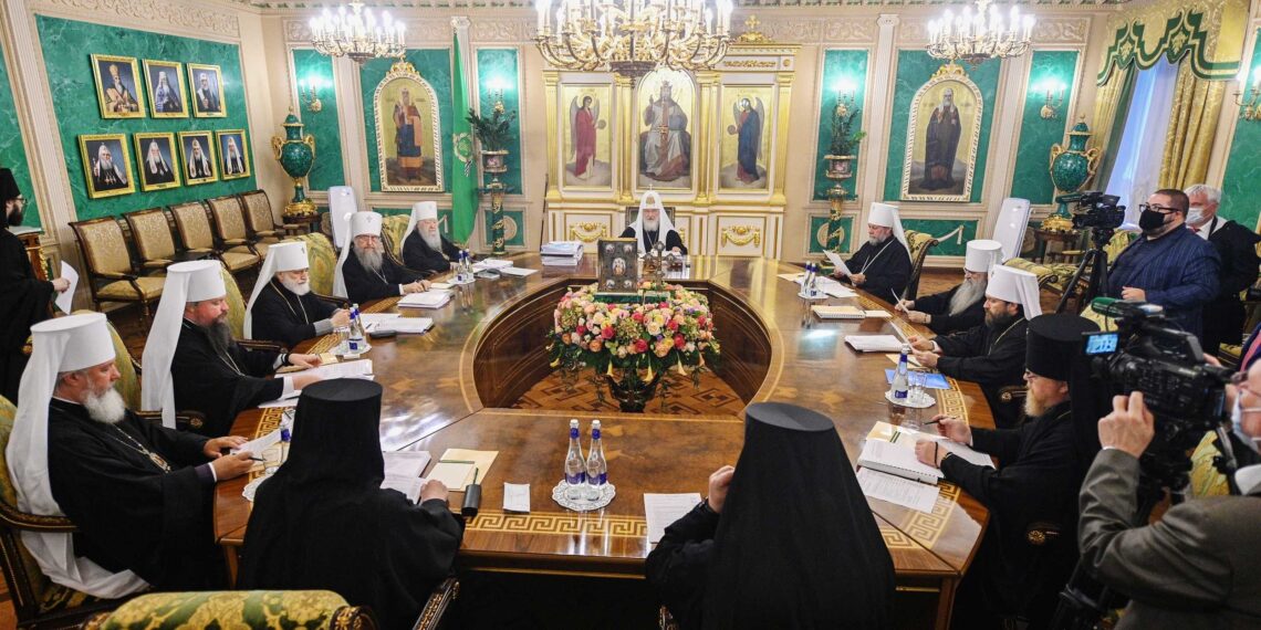 Заседание Священного Синода РПЦ. Фото: patriarchia.ru