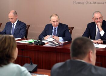 На заседании Совета по межнациональным отношениям 20 июля с.г. Иллюстрация: kremlin.ru