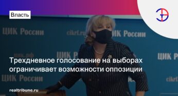Трехдневное голосование на выборах ограничивает возможности оппозиции: мнение