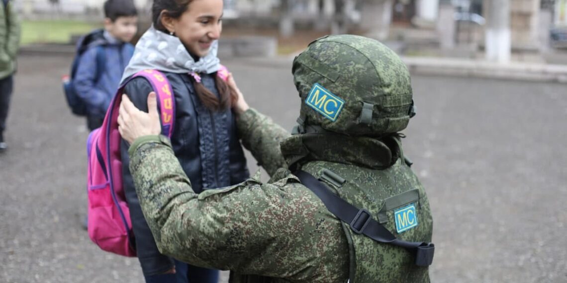 Русский миротворец в Арцахе. Фото: telegram-канал Peacekeeper