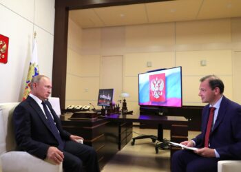 Владимир Путин и Сергей Брилев