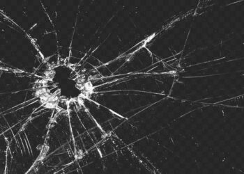 Простреленное стекло