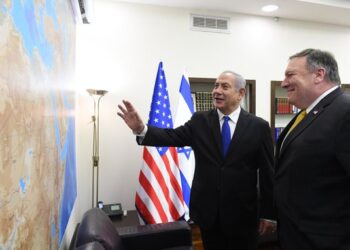 Биньямин Нетаньяху и Майкл Помпео. Фото: Haim Zach/GPO, via Getty Images