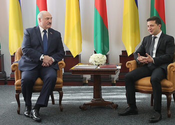 Александр Лукашенко и Владимир Зеленский. Фото: пресс-служба президента Белоруссии