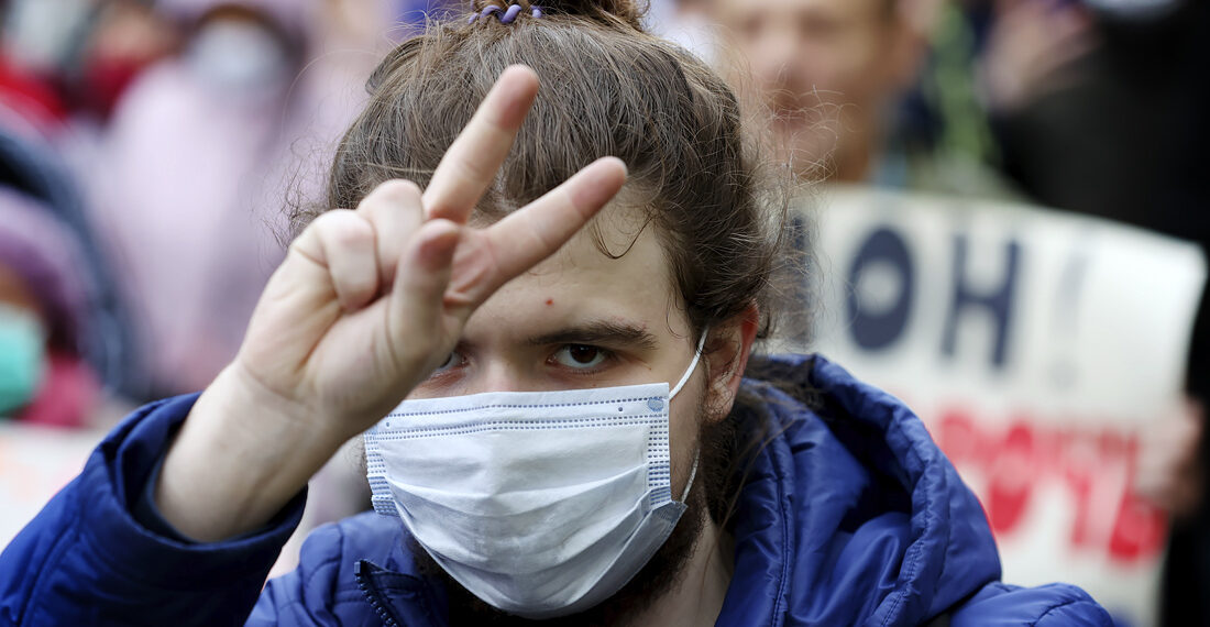 Протесты в Белоруссии. Фото: ТАСС