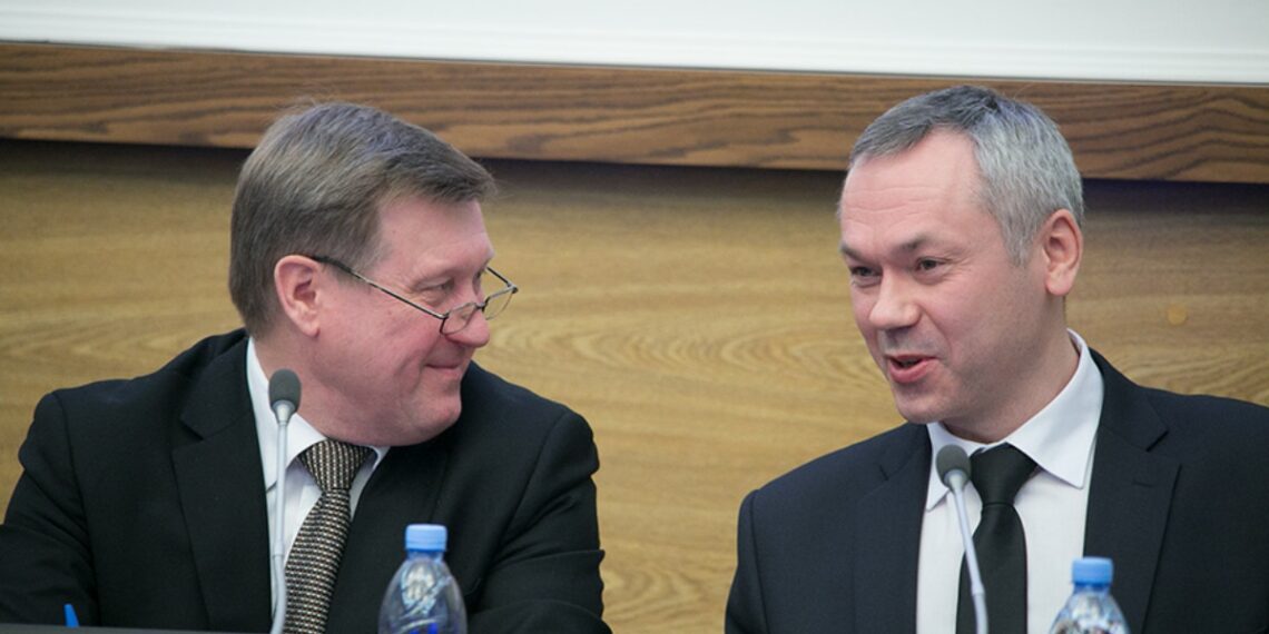 Анатолий Локоть и Андрей Травников. Фото: nsk.rbc.ru