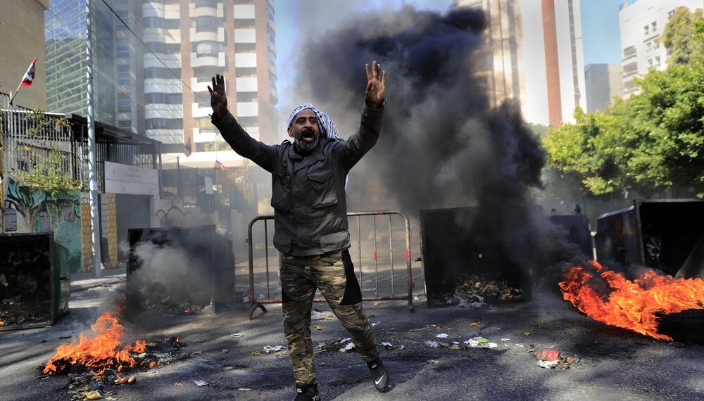 Протесты в Ливане. Фото: АР