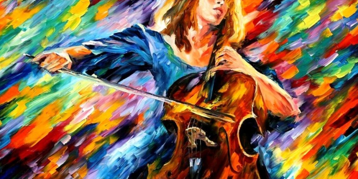 Леонид Афремов. «Виолончель».