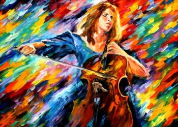 Леонид Афремов. «Виолончель».