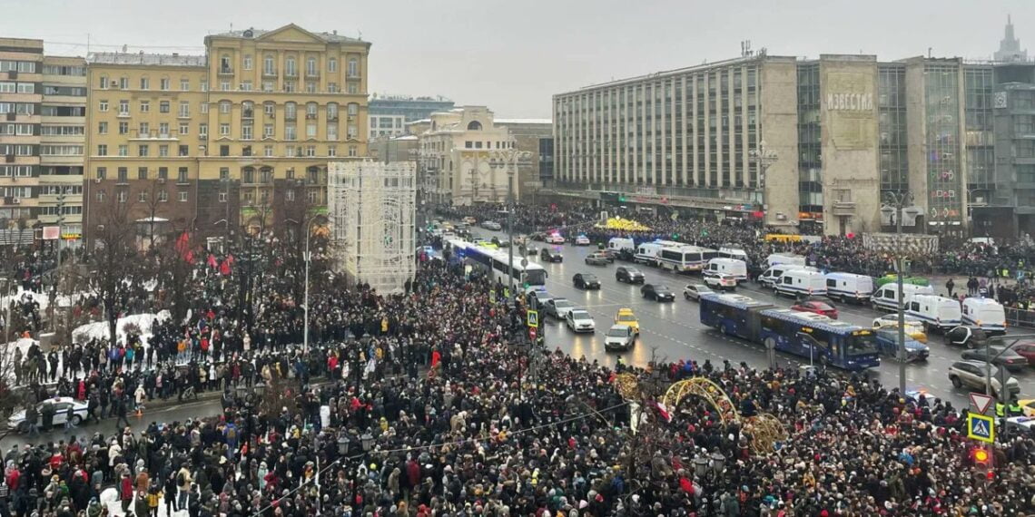 Акция протеста в Москве. Фото: Twitter