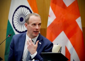 Доминик Рааб. Фото: Manish Swarup/AP Photo