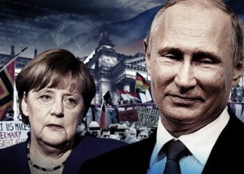 Ангела Меркель и Владимир Путин. Иллюстрация: Time