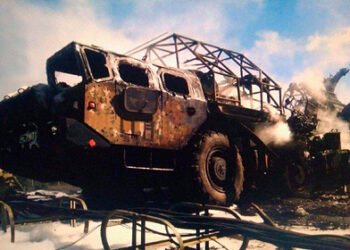 Уничтоженная система С-300.